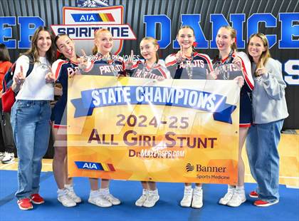 Thumbnail 1 in Stunt and Game Day Cheer Championships (AIA Division I, II, III and IV Awards) photogallery.