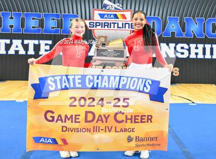 Thumbnail 2 in Stunt and Game Day Cheer Championships (AIA Division I, II, III and IV Awards) photogallery.