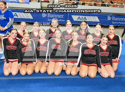 Thumbnail 1 in Stunt and Game Day Cheer Championships (AIA Division I, II, III and IV Awards) photogallery.
