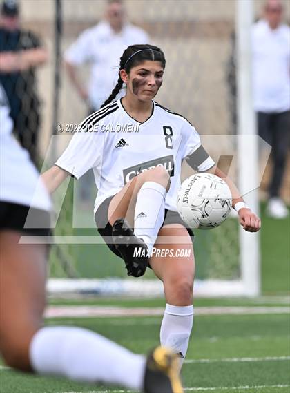 Thumbnail 1 in Rockwall vs Southlake Carroll (UIL 6A Girl Soccer State Final) photogallery.