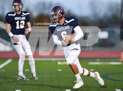 Thumbnail 3 in Westlake Academy vs. Wylie Prep Academy (TCAF Six-Man D1 Final) photogallery.