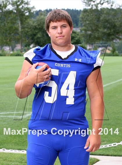 Thumbnail 2 in Curtis (USA Football/MaxPreps Media Day Event) photogallery.