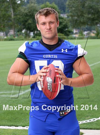 Thumbnail 2 in Curtis (USA Football/MaxPreps Media Day Event) photogallery.