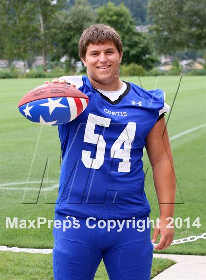 Thumbnail 2 in Curtis (USA Football/MaxPreps Media Day Event) photogallery.
