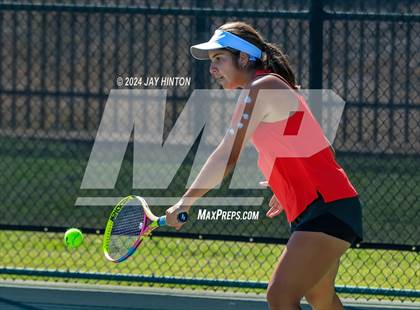 Thumbnail 2 in The Woodlands vs. Round Rock Westwood (UIL 6A Tennis Semifinals) photogallery.