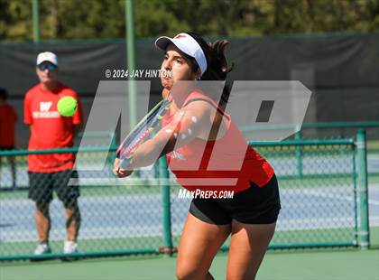 Thumbnail 2 in The Woodlands vs. Round Rock Westwood (UIL 6A Tennis Semifinals) photogallery.