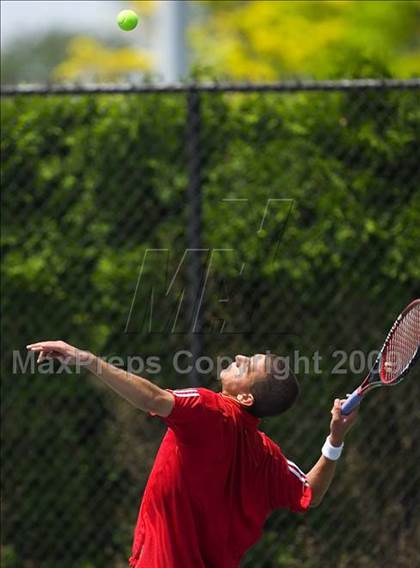 Thumbnail 3 in NYSPHSAA Boys Tennis Championships photogallery.