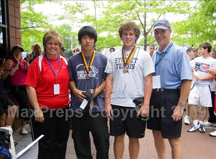 Thumbnail 2 in NYSPHSAA Boys Tennis Championships photogallery.
