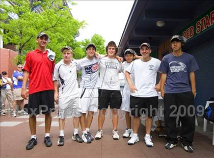 Thumbnail 2 in NYSPHSAA Boys Tennis Championships photogallery.