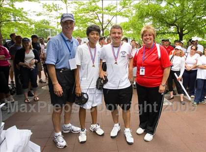 Thumbnail 3 in NYSPHSAA Boys Tennis Championships photogallery.