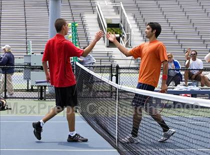 Thumbnail 2 in NYSPHSAA Boys Tennis Championships photogallery.