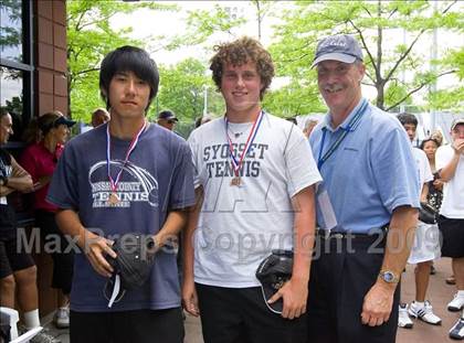 Thumbnail 3 in NYSPHSAA Boys Tennis Championships photogallery.