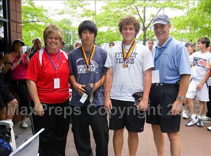 Thumbnail 3 in NYSPHSAA Boys Tennis Championships photogallery.