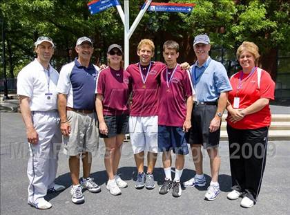 Thumbnail 3 in NYSPHSAA Boys Tennis Championships photogallery.