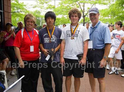Thumbnail 1 in NYSPHSAA Boys Tennis Championships photogallery.