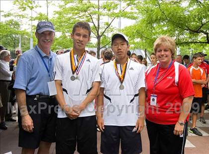 Thumbnail 2 in NYSPHSAA Boys Tennis Championships photogallery.