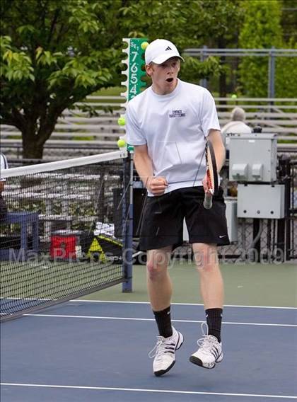 Thumbnail 2 in NYSPHSAA Boys Tennis Championships photogallery.