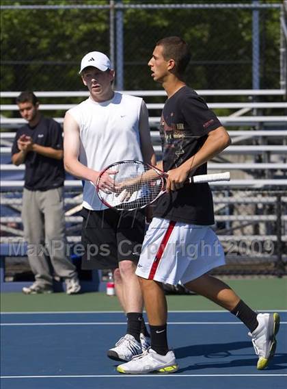 Thumbnail 2 in NYSPHSAA Boys Tennis Championships photogallery.