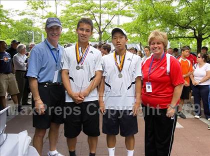 Thumbnail 1 in NYSPHSAA Boys Tennis Championships photogallery.