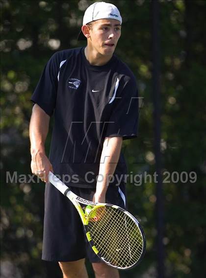 Thumbnail 3 in NYSPHSAA Boys Tennis Championships photogallery.