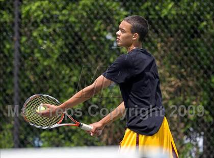 Thumbnail 2 in NYSPHSAA Boys Tennis Championships photogallery.