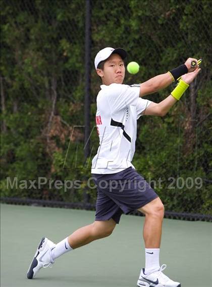 Thumbnail 3 in NYSPHSAA Boys Tennis Championships photogallery.