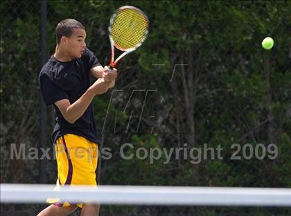 Thumbnail 2 in NYSPHSAA Boys Tennis Championships photogallery.
