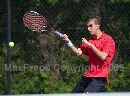 Thumbnail 3 in NYSPHSAA Boys Tennis Championships photogallery.