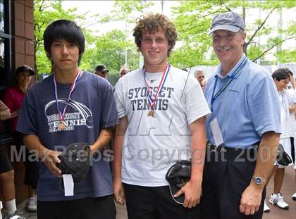 Thumbnail 2 in NYSPHSAA Boys Tennis Championships photogallery.