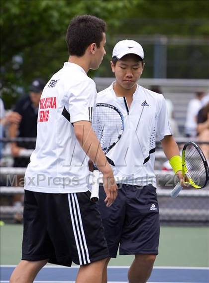 Thumbnail 3 in NYSPHSAA Boys Tennis Championships photogallery.