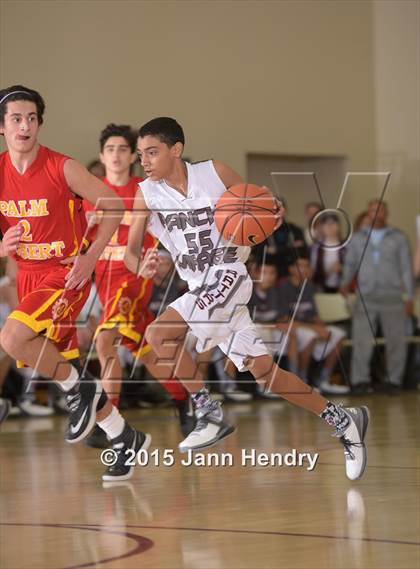 Thumbnail 1 in Rancho Mirage vs Palm Desert (MaxPreps Holiday Classic) photogallery.