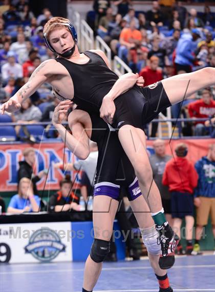 Thumbnail 3 in NCHSAA Individual Wrestling (1A, 2A, 3A and 4A Consolation Finals)  photogallery.