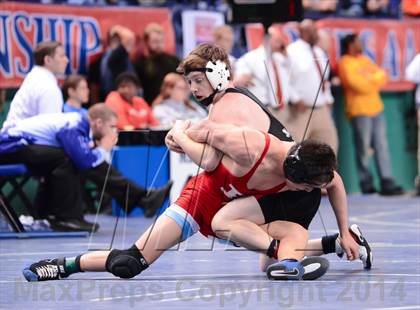 Thumbnail 3 in NCHSAA Individual Wrestling (1A, 2A, 3A and 4A Consolation Finals)  photogallery.