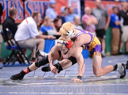 Thumbnail 3 in NCHSAA Individual Wrestling (1A, 2A, 3A and 4A Consolation Finals)  photogallery.