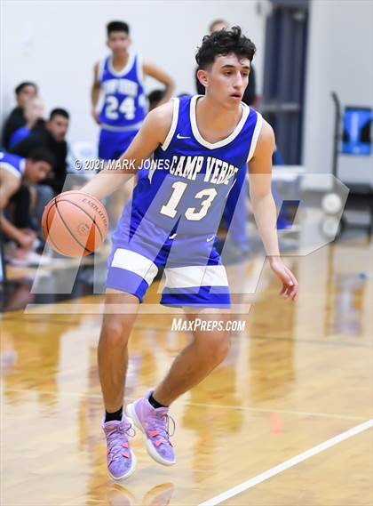 Thumbnail 1 in Camp Verde vs. Eastmark (Valley Christian Boys Basketball Thanksgiving Tournament) photogallery.