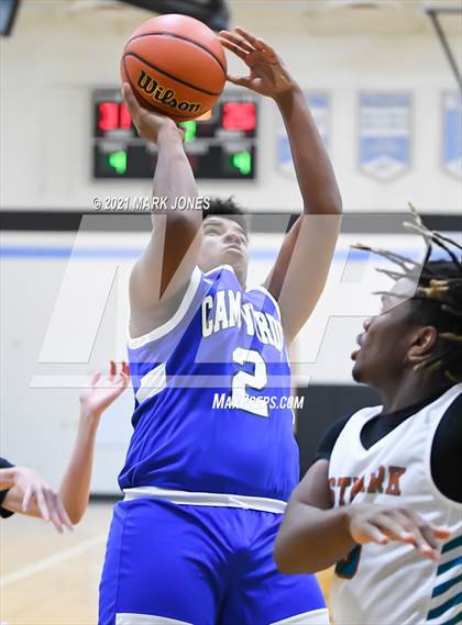Thumbnail 3 in Camp Verde vs. Eastmark (Valley Christian Boys Basketball Thanksgiving Tournament) photogallery.