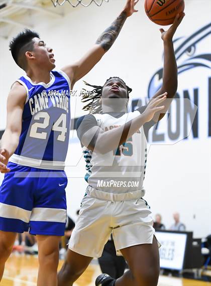 Thumbnail 2 in Camp Verde vs. Eastmark (Valley Christian Boys Basketball Thanksgiving Tournament) photogallery.