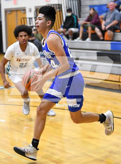 Thumbnail 3 in Camp Verde vs. Eastmark (Valley Christian Boys Basketball Thanksgiving Tournament) photogallery.