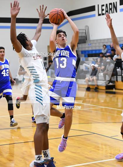 Thumbnail 2 in Camp Verde vs. Eastmark (Valley Christian Boys Basketball Thanksgiving Tournament) photogallery.