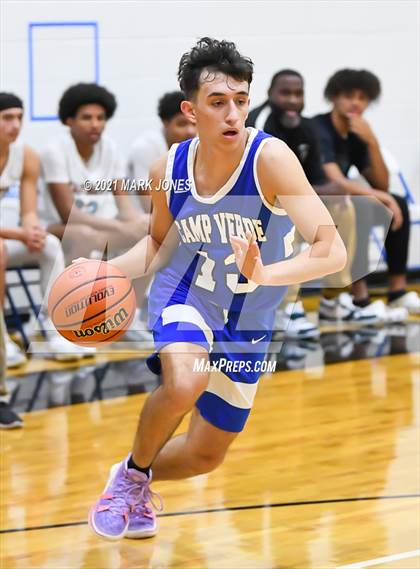 Thumbnail 2 in Camp Verde vs. Eastmark (Valley Christian Boys Basketball Thanksgiving Tournament) photogallery.