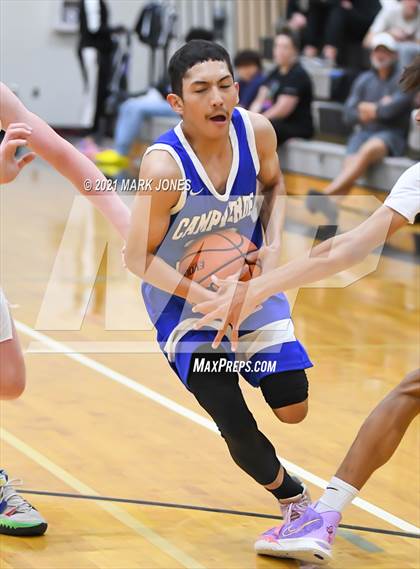 Thumbnail 1 in Camp Verde vs. Eastmark (Valley Christian Boys Basketball Thanksgiving Tournament) photogallery.