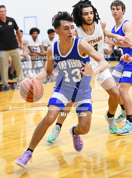 Thumbnail 1 in Camp Verde vs. Eastmark (Valley Christian Boys Basketball Thanksgiving Tournament) photogallery.