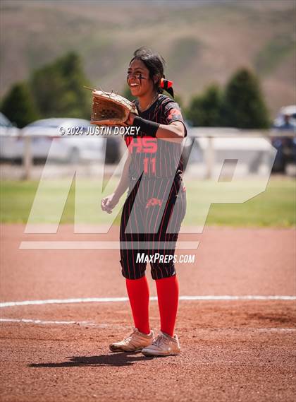 Thumbnail 2 in Wells vs Coleville (NIAA Class 1A Northern Playoff Game 2) photogallery.