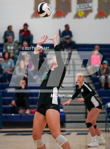 Thumbnail 1 in Monrovia vs. Tri-West Hendricks (IHSAA 3A Sectional Semi-Final) photogallery.