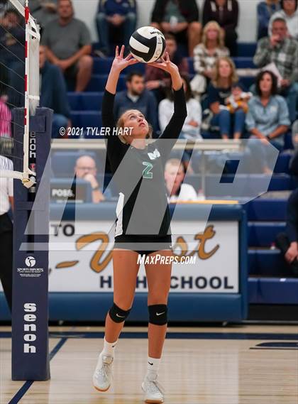 Thumbnail 2 in Monrovia vs. Tri-West Hendricks (IHSAA 3A Sectional Semi-Final) photogallery.