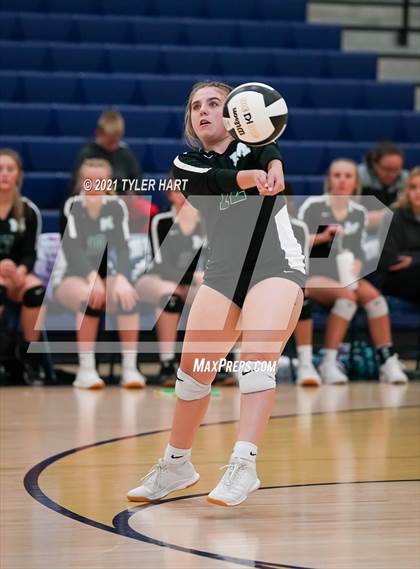 Thumbnail 2 in Monrovia vs. Tri-West Hendricks (IHSAA 3A Sectional Semi-Final) photogallery.