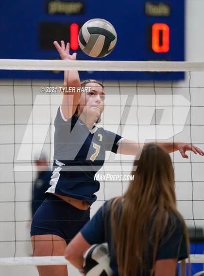Thumbnail 2 in Monrovia vs. Tri-West Hendricks (IHSAA 3A Sectional Semi-Final) photogallery.