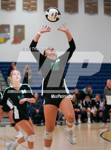 Thumbnail 3 in Monrovia vs. Tri-West Hendricks (IHSAA 3A Sectional Semi-Final) photogallery.