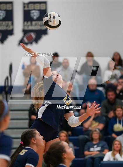 Thumbnail 3 in Monrovia vs. Tri-West Hendricks (IHSAA 3A Sectional Semi-Final) photogallery.