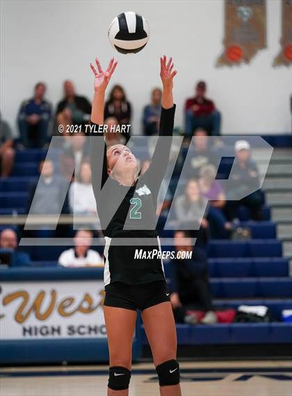 Thumbnail 1 in Monrovia vs. Tri-West Hendricks (IHSAA 3A Sectional Semi-Final) photogallery.